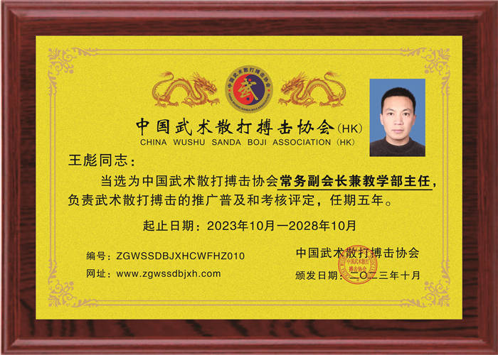 王彪：常務(wù)副會(huì)長(zhǎng)兼教學(xué)部主任